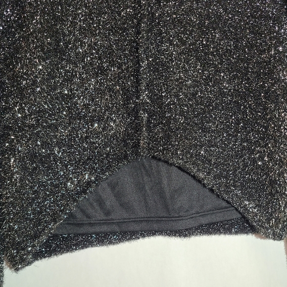 NWOT Lovers + friends black sweater metallic gerona sweater glitter - Picture 10 of 14